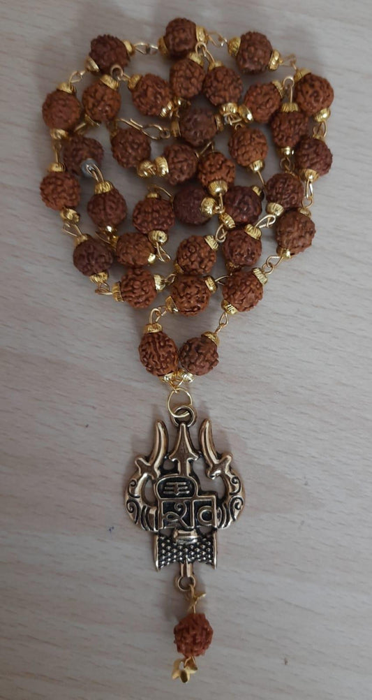 Rudraksha Gold Plated Chain