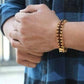 Genuine Paanch Mukhi Modern Rudraksha Bracelet With Gold Plating.