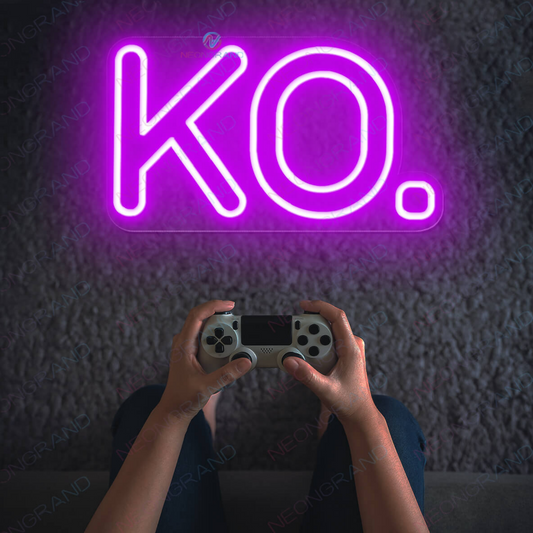 KO.- Gaming Neon Sign