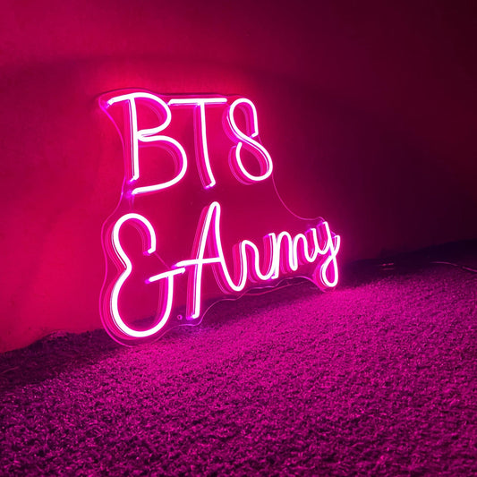 BTS ARMY BANGTAN- Neon Sign