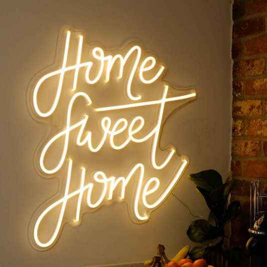 HOME SWEET HOME- Neon Sign 18 by 18 Inches
