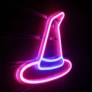 COOL HAT- Neon Sign 18 by 18 Inches