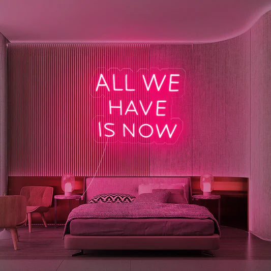 ALL WE HAVE IS NOW- Neon Sign