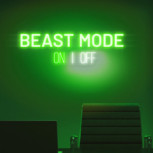 BEST MODE ON I OFF Neon Sign 18 by 36 Inch