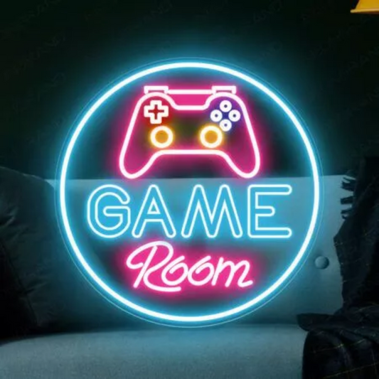 GAME ROOM with CONSOLE- Neon Sign