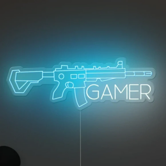 GUN GAMER Neon Sign