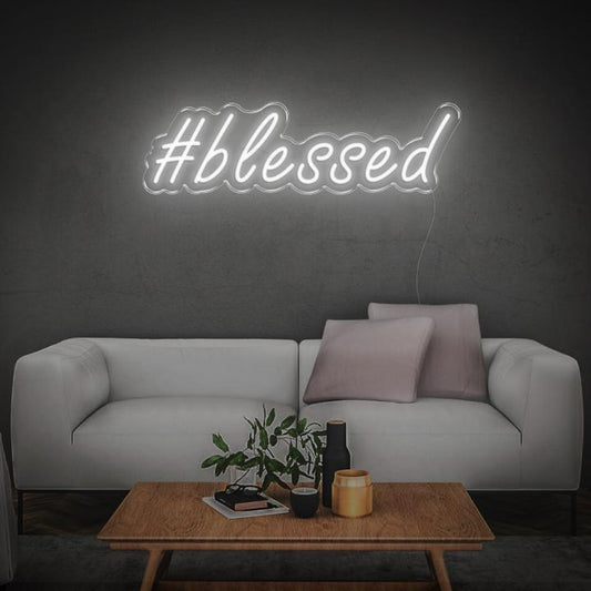 #Blessed Neon Sign