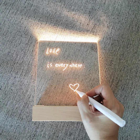 3D ACRYLIC WRITING BOARD WITH PEN