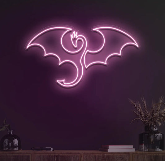 DRAGON- Neon Sign 24 by 26 Inches