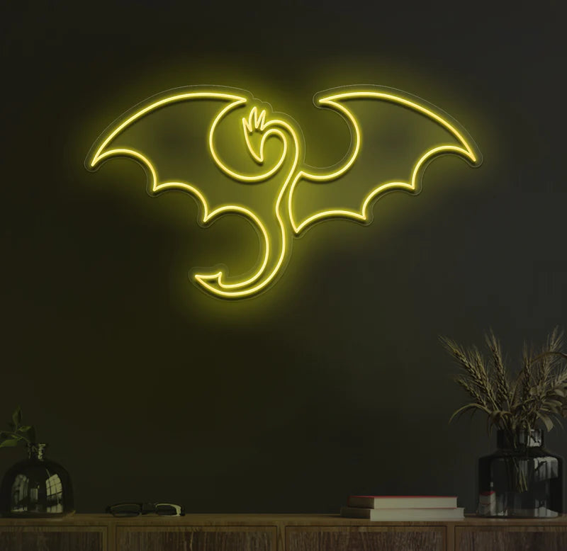 DRAGON- Neon Sign 24 by 26 Inches
