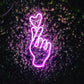 MINI FINGER HEART- Neon Sign