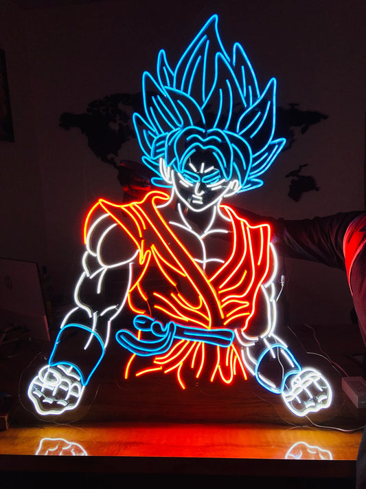 GOKU- Neon Sign 24 by 36 Inches